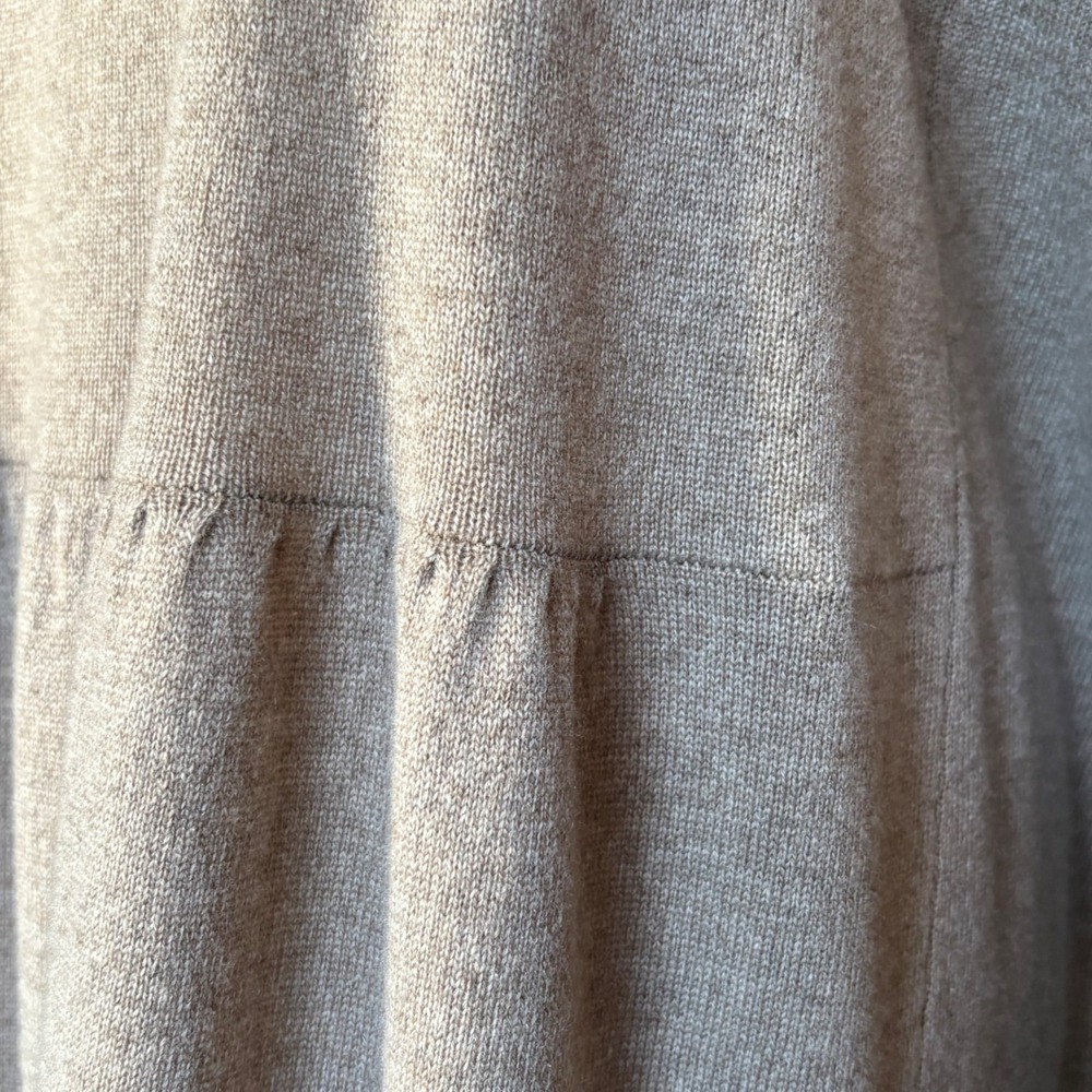 NEW Eskandar 100% Cashmere Bateau Tunic Dress | Size 0 (S–M) | Oatmeal - Picture 6 of 13